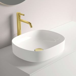 Ideal Standard Linda-X T4400MA sans trop-plein, sans trou pour robinetterie, 450 x 380 x 155 mm, blanc Idéal Plus