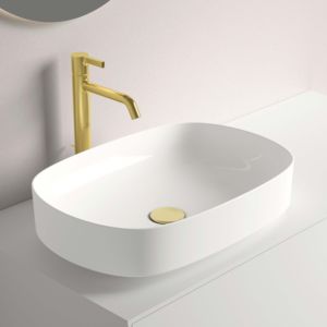 Ideal Standard Linda-X T440201 sans trop-plein, sans trou pour robinetterie, 550 x 380 x 155 mm, blanc