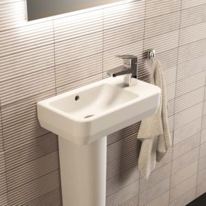 Ideal Standard i.life S Kompakt-Handwaschbecken T4586MA 45x25x14cm, weiß Ideal Plus