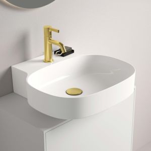 Ideal Standard Linda-X Waschtisch T4390MA 1 Hahnloch, ohne Überlauf, 500 x 480 x 135 mm, weiß Ideal Plus