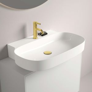 Ideal Standard Linda-X Waschtisch T4396MA 1 Hahnloch, ohne Überlauf, 750 x 500 x 130 mm, weiß Ideal Plus