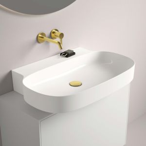 Ideal Standard Linda-X Waschtisch T4398MA ohne Hahnloch, ohne Überlauf, 750 x 500 x 130 mm, weiß Ideal Plus