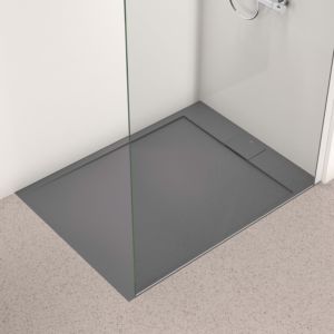 Ideal Standard Ultra Flat S i.life rectangular shower tray T5221FS 120 x 90 x 3.2 cm, quartz grey