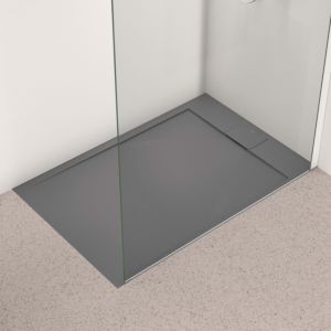 Ideal Standard Ultra Flat S i.life rectangular shower tray T5220FS 120 x 80 x 3.2 cm, quartz grey