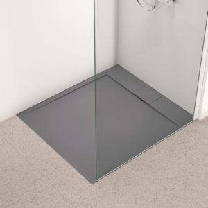 Ideal Standard Ultra Flat S i.life rectangular shower tray T5231FS 100 x 90 x 3.2 cm, quartz grey