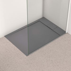 Ideal Standard Ultra Flat S i.life rectangular shower tray T5240FS 100 x 70 x 3.2 cm, quartz grey