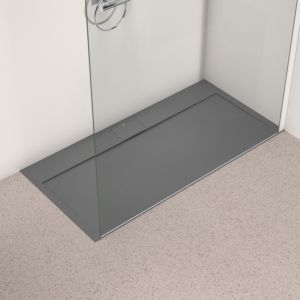 Ideal Standard Ultra Flat S i.life Rechteck-Brausewanne T5241FS 140 x 70 x 3,2 cm, quarzgrau