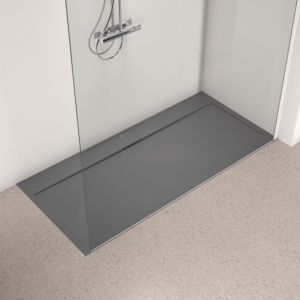Ideal Standard Ultra Flat S i.life Rechteck-Brausewanne T5238FS 170 x 80 x 3,2 cm, quarzgrau