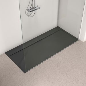 Ideal Standard Ultra Flat S i.life Rechteck-Brausewanne T5238FV 170 x 80 x 3,2 cm, Schiefer