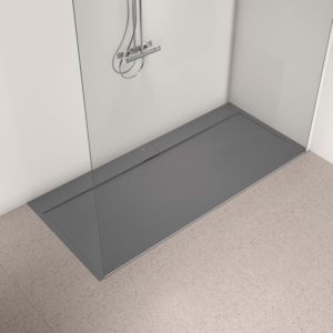 Ideal Standard Ultra Flat S i.life Rechteck-Brausewanne T5243FS 200 x 90 x 3,2 cm, quarzgrau