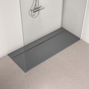 Receveur de douche rectangulaire Ideal Standard Ultra Flat S i.life T5244FS 170 x 70 x 3,2 cm, gris quartz