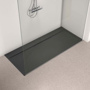 Ideal Standard Ultra Flat S i.life Rechteck-Brausewanne T5236FV 180 x 80 x 3,2 cm, Schiefer