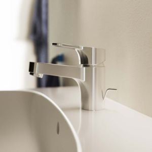 Standard idéal Cerabase H60 mitigeur lavabo BD393AA chromé , avec garniture de vidange métallique, projection 106mm