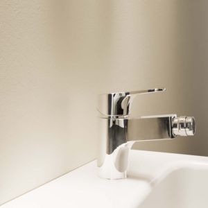 Ideal Standard Cerabase bidet mixer BC840AA chrome, projection 114mm, with waste fitting