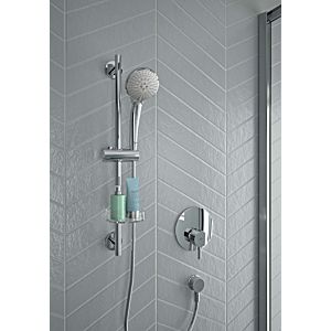 Combinaison de douche Ideal Standard Idealrain B9415AA 60 cm M 3, avec douchette 3 jets Ø 10 cm, chromée
