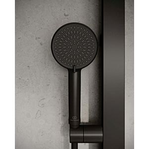 Ideal Standard Alu+ hand shower BD580XG silk black, Ø 100mm, 2 spray patterns