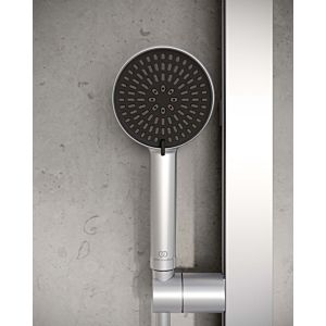 Douchette Ideal Standard Alu+ BD580SI Argent, Ø 100 mm, 2 jets