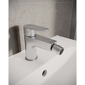 Ideal Standard Cerafine O mitigeur de bidet BD716SI argent, avec garniture de vidage