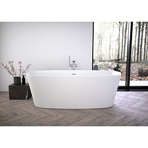 Ideal Standard Dea Freistehbadewanne K8721V1 mit vormontierter Ablaufgarnitur, 180 x 80 cm, seidenweiß
