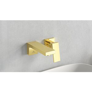 Ideal Standard Extra Wand-Waschtischarmatur BD509A2 167x180x107 mm, Unterputz Bausatz 2, brushed gold