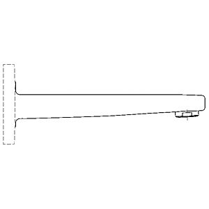 Ideal Standard Archimodule Wandauslauf A1513AA verchromt