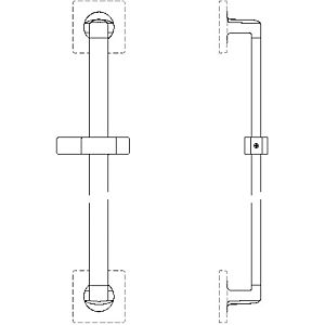 Ideal Standard Archimodule Brausestange A1528AA 900 mm, verchromt