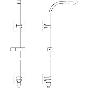 Ideal Standard Archimodule Brausesystem A1531AA mit integrierter Umschaltung, verchromt