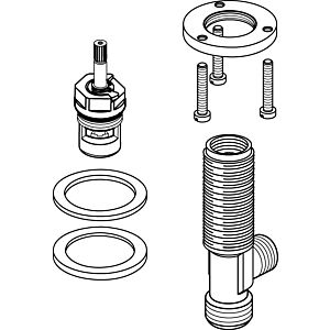 Ideal Standard latérale match0, G1 / 2, chaude A860444NU