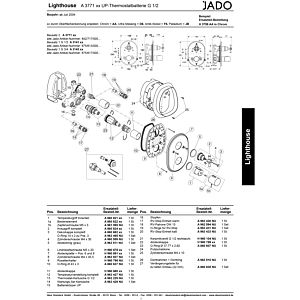 Ideal Standard JADO Thermostatgriff Innenteil, Chrom A860821AA
