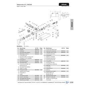 bouton de tirage design Ideal Standard M4 ATTITUDE, Bade AP, A962450AA chrome