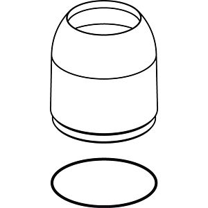 Ideal Standard avec joint torique, B960229AA, B960229AA chromé