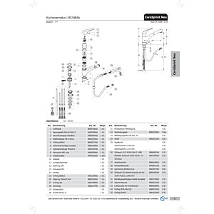 Ideal Standard Hebel-Set CERASPRINT NEW, Chrom B960738AA