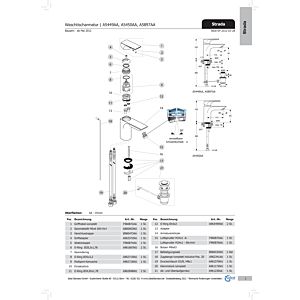 Ideal Standard Griffhebel STRADA, kpl., Multiport, F960872AA Chrom