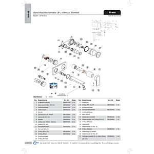 Ideal Standard lever STRADA, cpl., click-box, F960873AA chrome