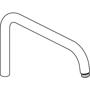 Ideal Standard Rohrbogen, drehbar, U-Form, Chrom F961147AA