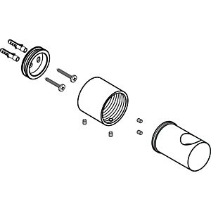 Ideal Standard mounting for shower rail, A860806AA A860806AA, chrome