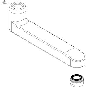 Ideal Standard Gussauslauf, A2530 (900502), Chrom A961186AA