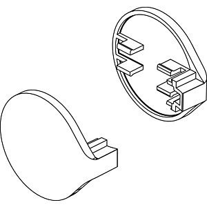 Ideal Standard Griffkappe ACTIVE, Chrom A860425AA