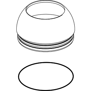 Ideal Standard cover Ideal Standard w. O-ring, chrome B960276AA