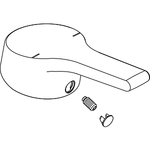 levier de Ideal Standard , ACTIVE, avec logo, B960673AA cpl. D40, B960673AA, chromé