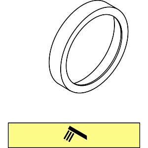 Ideal Standard ring DEA, with hand shower symbol A860855AA Faucet modules, chrome