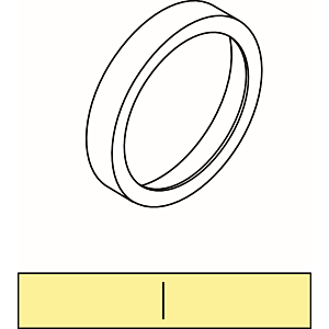 Ideal Standard Dekorringe A860865AA m. Symbol kalt/warm, Chrom