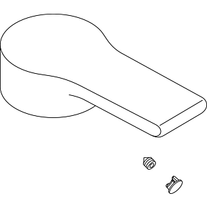 Ideal Standard lever with logo ISI, ATTITUDE, A960645AA chrome