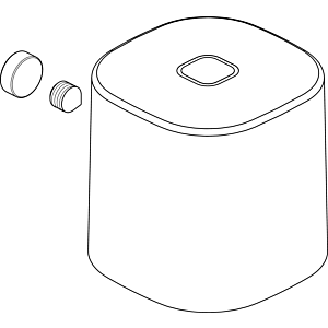 Ideal Standard handle CERAPLAN, f. Pillar tap B961156AA index blue, chrome