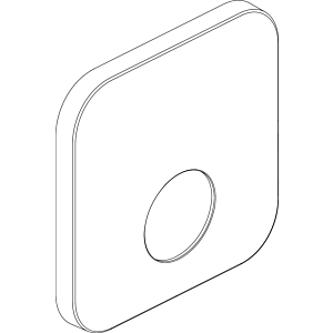 Ideal Standard rosette, f. Shower arm UP, 165x165mm, F961113AA chrome