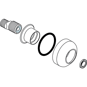 Ideal Standard S-Anschluß kpl., A960601AA, Chrom A960601AA