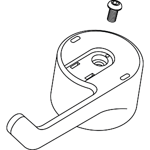 Ideal Standard handle, E916526, chrome A961823AA