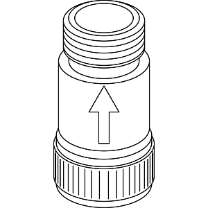 Ideal Standard RV connection G3 / 8 DW15, chrome A962140AA