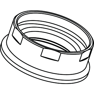 Ideal Standard cap for self- Ideal Standard fitting, B960332AA chrome
