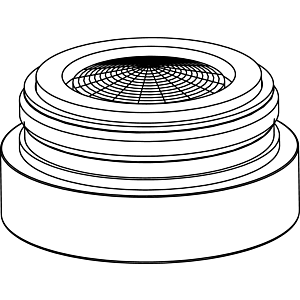 aérateur Ideal Standard , anti-vandale, laminaire, B960568AA M24X1- A , chromé